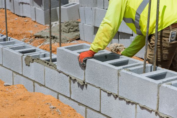 Concrete Blocks Installation in Aurora
