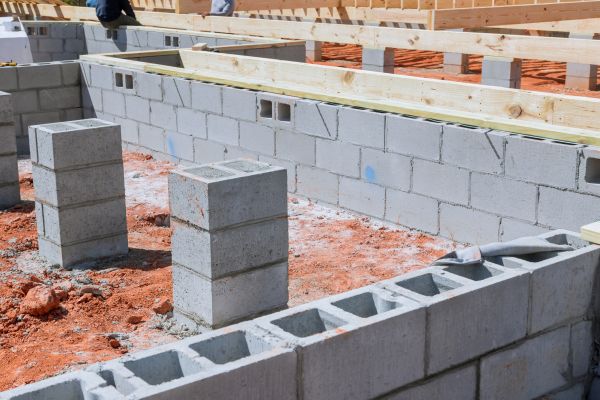 Cement Block Installation in Aurora